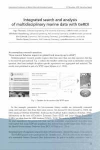 Publication: Integrated search and analysis of multidisciplinary marine data with GeRDI