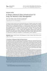 Download publication: A Generic Research Data Infrastructure for Long Tail Research Data Management
